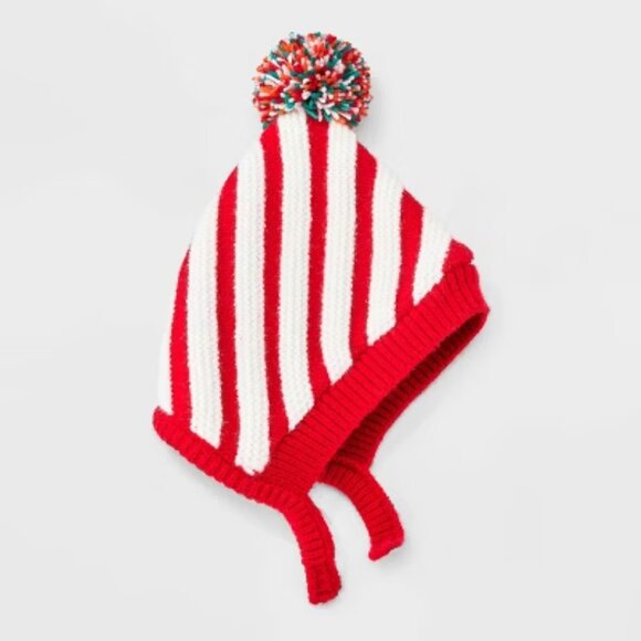 NEW Baby Candy Cane Bonnet - Cat & Jack™ 0-6M - Picture 1 of 7